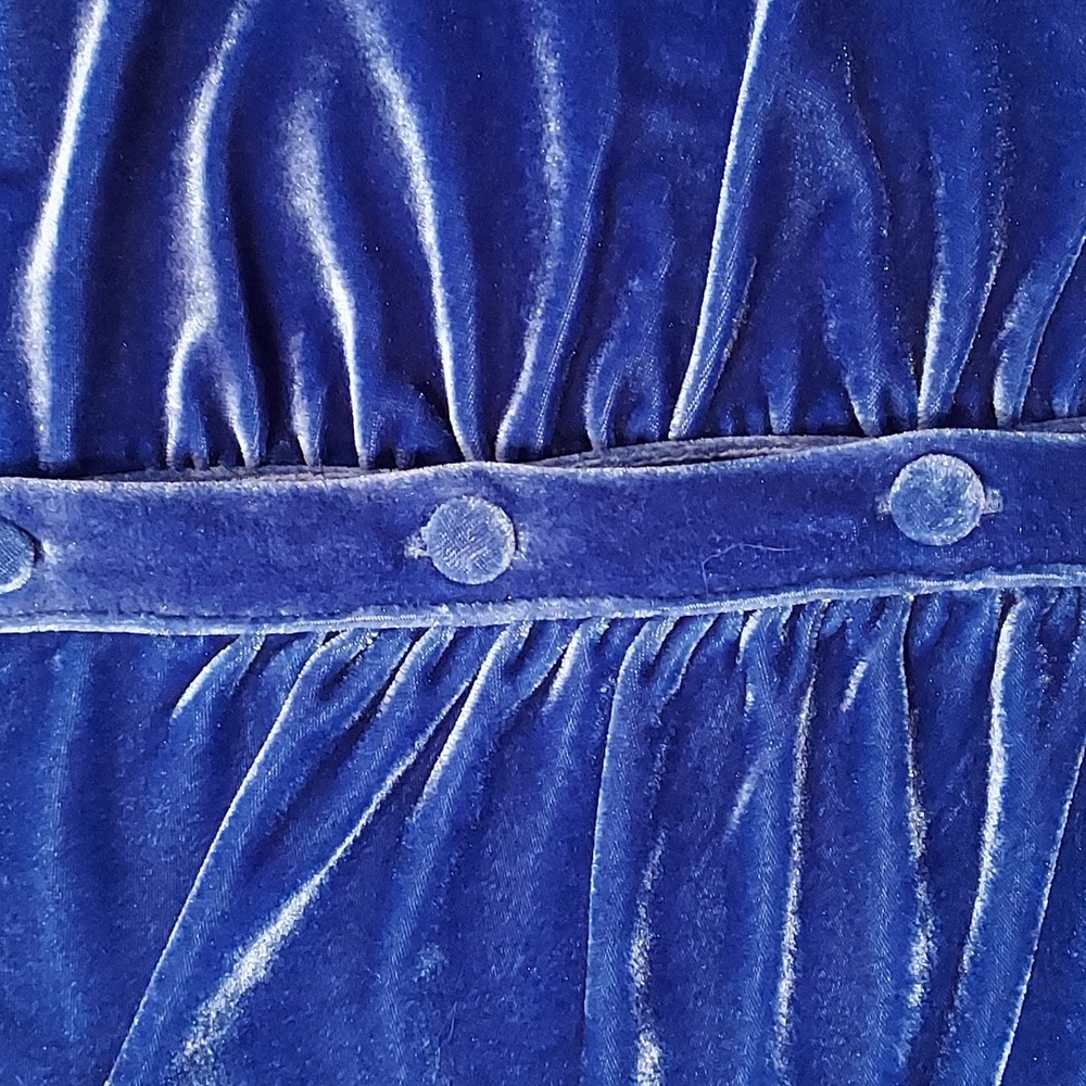 Urban Outfitters 70s Style Retro Indie Sleaze Coquette Velvet Maximalism Dress M - Picture 5 of 8